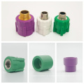 Green White Color 40mm PPR Coupling for Water Supply